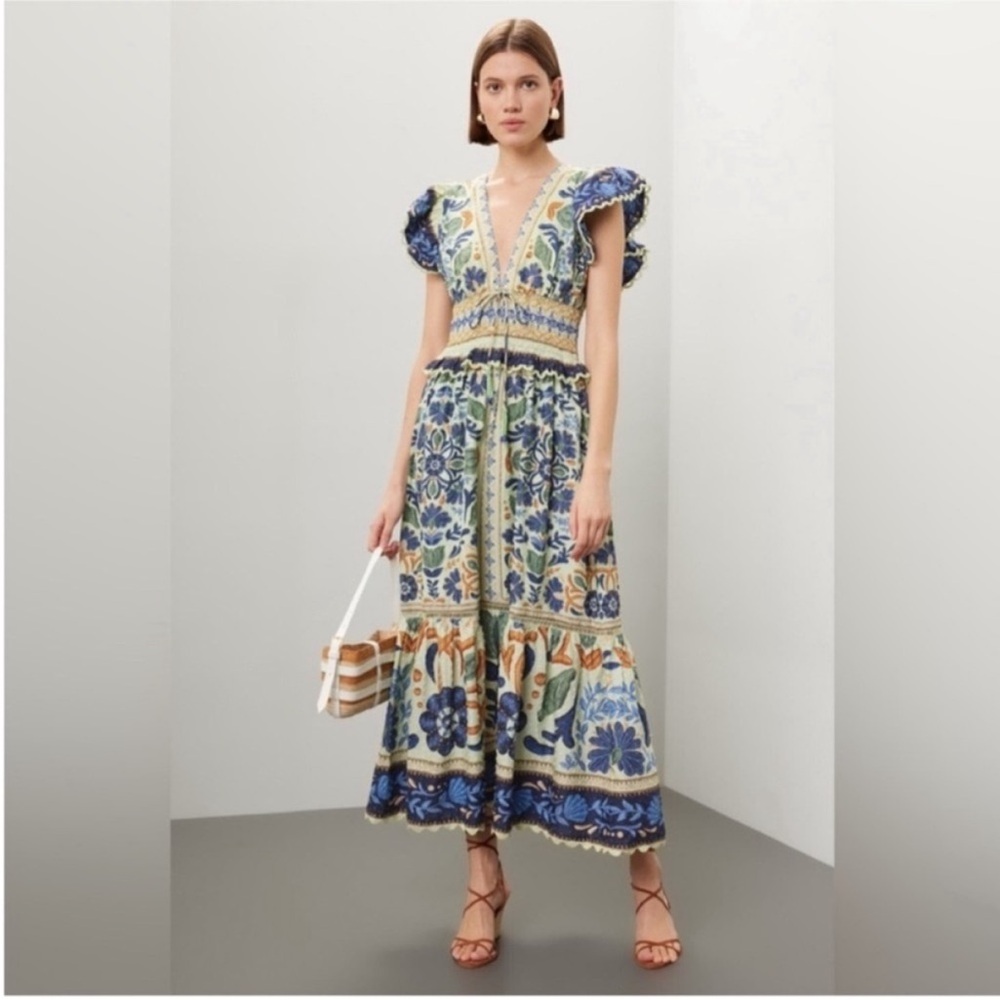 FARM Rio Ocean Tapestry Maxi Dress - Picture 2 of 8